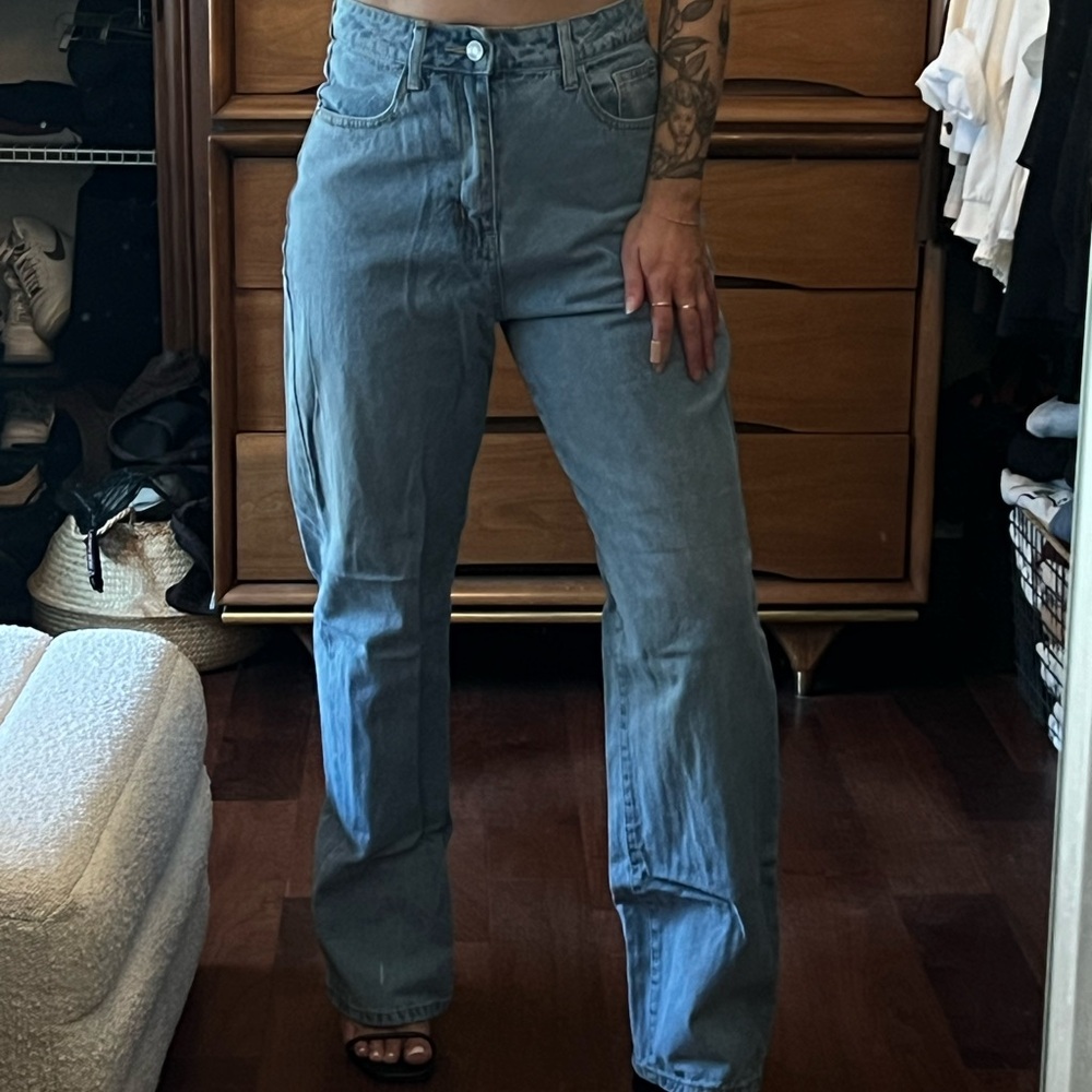 Missguided wide leg jeans